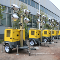 7m mobile vertical telescopic structure light tower